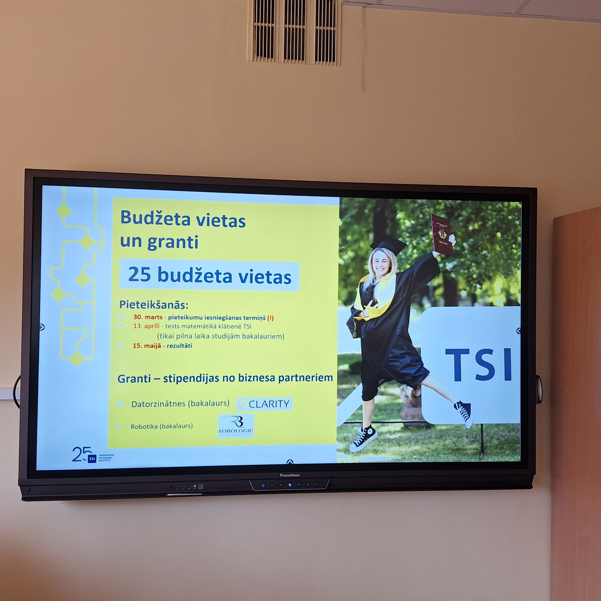 Vidusskolēnu tikšanās ar Transporta un Sakaru institūta (TSI) pārstāvjiem